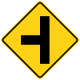 Side road junction