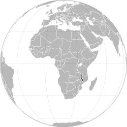 Malawi (orthographic projection)