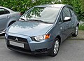 aktueller Mitsubishi Colt, 1,55 m hoch und ca. 3,85 m lang