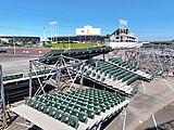 Collapsable Raiders seats left abandoned