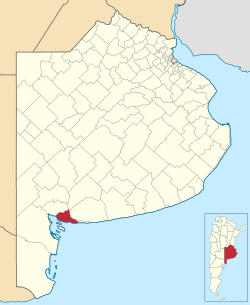 location of Coronel Rosales Partido in Buenos Aires Province