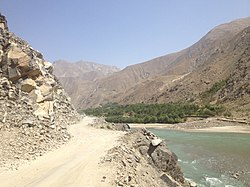 Fayzabad-Baharak Road in Jurm.