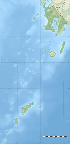 出水山地の位置（鹿児島県内）