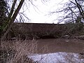 Sandstone aqueduct, carrying the canal over the River Stour, near Prestwood.