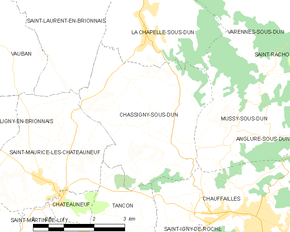 Poziția localității Chassigny-sous-Dun