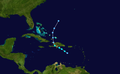 Tropical Storm Alpha track map