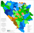 Етнички састав Босне и Херцеговине по општинама 1991. године (територијална организација из 2013. године)