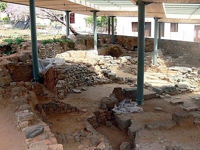 Fouilles dans les ruines minoennes récentes de La Canée.