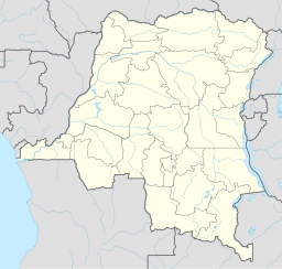 Stadens läge i Kongo-Kinshasa