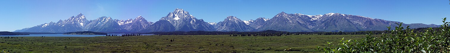 The Teton Range in the Grand Teton National Park