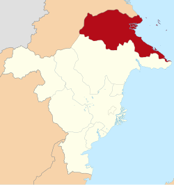 Location within East Kalimantan