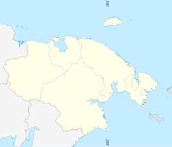 Location map many is located in Chukotka Autonomous Okrug