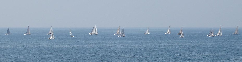 Regata nel golfo di Napoli, Mar Tirreno