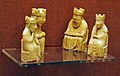 Two kings and two queens from the Lewis chessmen