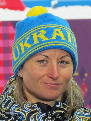 Walja Semerenko bei den Olympischen Winterspielen 2014