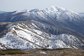 Mount Feathertop and Razorback during the spring melt.