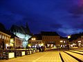 Brașov Council Square at night