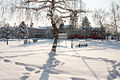 Park and primary school in Lički Osik