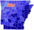 1922 Arkansas Gubernatorial Election by County