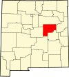 State map highlighting Guadalupe County