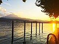 Mount Pilatus seen from Seeburg, Lucerne