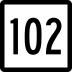 Route 102 marker