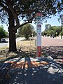 Rail replacement bus stop on Whatley Crescent north-eastbound.