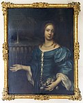 Anna Maria Silfverstierna (1643-1697), dotter Johan Silfverstierna, porträttet målat på 1660-talet, hänger nu i Ludgo kyrka, Södermanland.