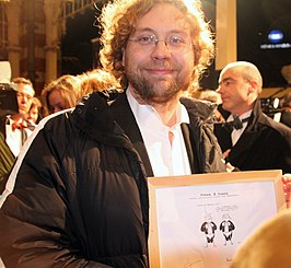 Jean-Marc van Tol tijdens het boekenbal in Amsterdam.