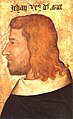 Jean II le Bon, roi de France d'un anonyme, tempera et or sur bois, avant 1350.