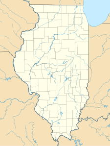 Map showing the location of Giant City State Park