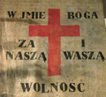 Za wolność naszą i waszą – skrócona wersja napisu na sztandarze z manifestacji ku czci dekabrystów w Warszawie 25 stycznia 1831