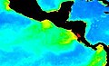 Chlorophyll growth due to nutrients mixed by 2001 winter jets