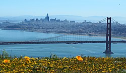 Pemandangan San Francisco dari Marin Headlands