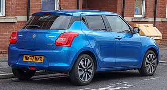 Suzuki Swift, parte posterior