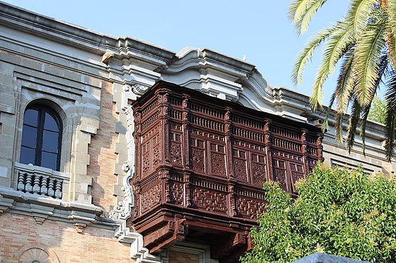 Balcony of Casa de la Ciencia, Seville, Spain