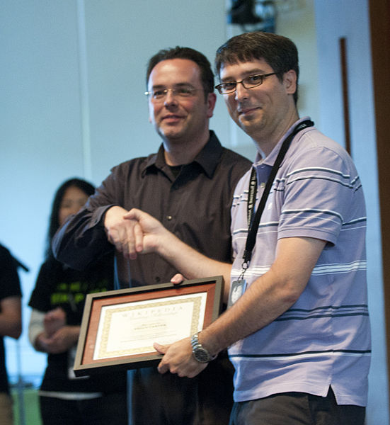 File:Brian Carver accepting Wikimedia award.jpg