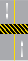 Road hump marking