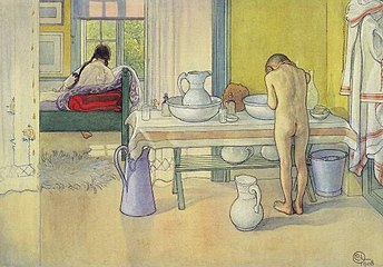 Carl Larsson, Kesäaamu, 1908.