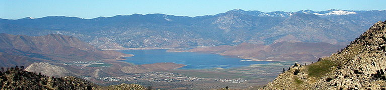 An aerial view of Lake Isabella