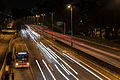 * Nomination: Pasarela en Butantã --Wilfredor 11:58, 26 August 2014 (UTC) It's not too bad, but the wobble on the light trails shows I think that the bridge is a bit unsteady. I'm not convinced by this one. Mattbuck 19:33, 2 September 2014 (UTC) * Review Like it b/c of the wobble but the description is lacking--Tobias "ToMar" Maier 19:33, 7 September 2014 (UTC)