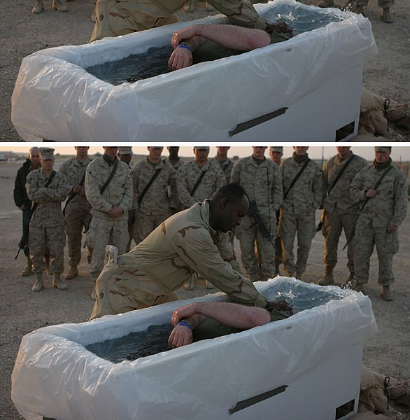 File:Soldier Baptized in Iraq.jpg