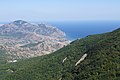 The coast seen from the Crimean mountains