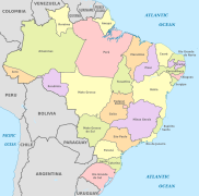 Brazil, administrative divisions (states) - en - colored.svg