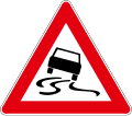 A10 Skidding danger