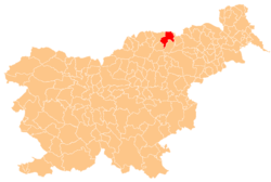 Location of the Municipality of Podvelka in Slovenia