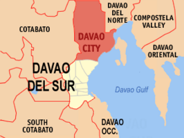 Kaart van Davao City