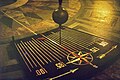 The Foucault pendulum inside the cathedral in USSR.