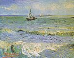 The Sea at Les Saintes-Maries-de-la-Mer, 1888, Van Gogh Museum, Amsterdam (F415)