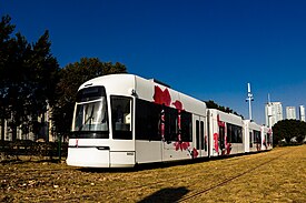 A tram of Haizhu Tram Line 1